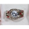 Image 1 : STERLING SILVER HORSESHOE WEDDING RING SET