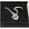 Image 1 : NEW STERLING SILVER BOXED CHAIN WITH HEART PENDANT