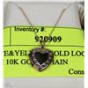 Image 1 : WHITE&YELLOW GOLD LOCKET 10KT WITH 10KT GOLD CHAIN