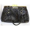 Image 1 : REPLICA GUCCI PURSE - BLACK SNAKE SKIN