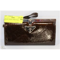 REPLICA PRADA BLACK WRIST WALLET