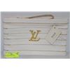 Image 1 : REPLICA LOUIS VUITTON WHITE CLUTCH