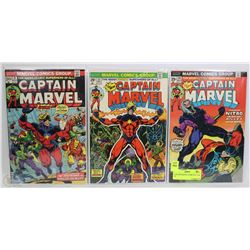 CAPTAIN MARVEL COMICS #31, 32 & 34