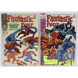 SILVER AGE FANTASTIC FOUR COMICS