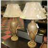 Image 1 : PAIR OF DESIGNER HAND CRAFTED LAMPS WITH WROUGHT