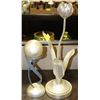 Image 1 : SILVER LEAF ROSE CANDLE HOLDER AND BALL ORNAMENTAL