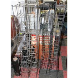 SET OF 4 ASSORTED CD RACKS