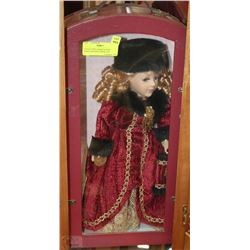 COLLECTORS CHOICE 16" FINE PORCELAIN DOLL WITH COA