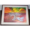 Image 1 : FRAMED ABSTRACT OIL PAINTING