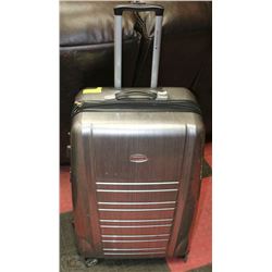 NEW 28" AIR CANADA 360 DEGREE GUN METAL SUIT CASE