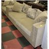 Image 1 : PLUSH FABRIC NAILHEAD SOFA AND LOVE SEAT WITH