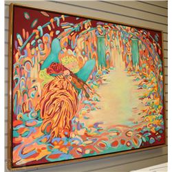 PHYLISS POLANSKI ORIGINAL PAINTING "THE GARDEN"