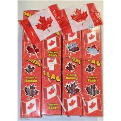 CASE OF CANADIAN FLAG CANDIES (4 BOXES OF 18 IN