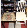 Image 1 : LOT OF 2 MIX WOOD CHAIRS