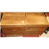 Image 1 : 2 OAK NIGHT STANDS