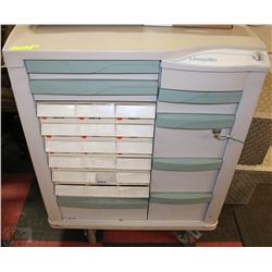 LIONVILLE MULTIUSE PLASTIC STORAGE CABINET W/ KEY