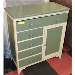 WOOD CABINET/CUPBOARD 16"X33"X37"H