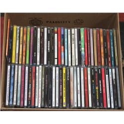 BOX WITH APPROX 65 ASSORTED CDS INCL LENNY KRAVITZ