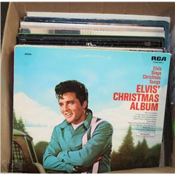 BOX OF ASSORTED IP RECORDS INCL ELVIS, ROY ORBISON