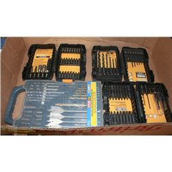 LARGE FLAT W/NEW DRILL BITS AND DRIVER