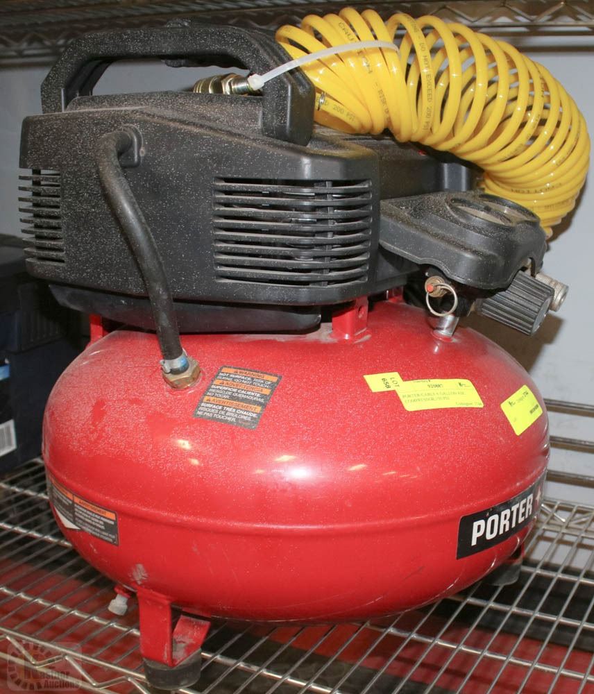 PORTERCABLE 6 GALLON AIR COMPRESSOR,150 PSI