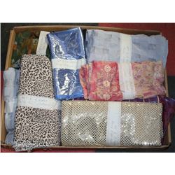 NEW XL FLAT OF FANCY SAREE MATERIAL,FOR SCARVES