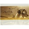 Image 1 : #14-24KT YELLOW GOLD FOIL SANTA CLAUS ENVELOPES