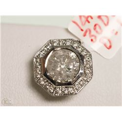 #24-14KT WHITE GOLD DIAMOND PENDANT
