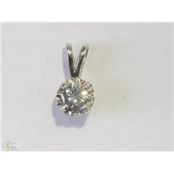 #28-14KT WHITE GOLD DIAMOND PENDANT
