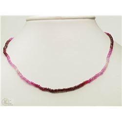 #32-14KT YELLOW GOLD SAPPHIRE& RUBY NECKLACE