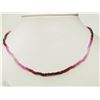 Image 1 : #32-14KT YELLOW GOLD SAPPHIRE& RUBY NECKLACE
