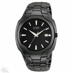 #45-CITIZEN ECO-DRIVE BLACK DIAL MEN'S WATCH