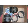 Image 1 : BOX OF LARGE RUBBER PIPE FITTINGS