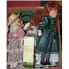 Image 1 : BOX OF ASSORTED PORCELAIN DOLLS