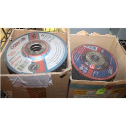 BOX OF 5" GRINDING DISCS SOLD WITH 4.5" GRINDING