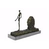 Image 8 : Gia Cometti Bronze Sculpture on marble base Woman And Wheel Classic Artwork Statue