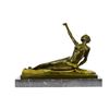 Image 1 : signed bronze sculpture on marble base