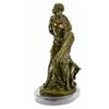 Image 2 : decorative bronze sculpture on marble base