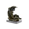 Image 2 : 100% solid bronze sculpture on marble base