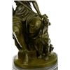 Image 2 : decorative bronze sculpture on marble base
