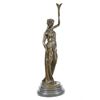 Image 2 : signed bronze sculpture on marble base
