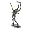 Image 2 : decorative   bronze sculpture on marble base