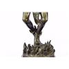 Image 2 : Indian Native American Warrior Bronze Statue on Marble base Sculpture