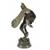 Image 8 : Indian Native American Warrior Bronze Statue on Marble base Sculpture