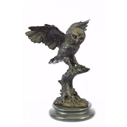 Animal edition Bronze Owl Statue