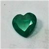 Image 1 : 1.09ct Heart Cut Emerald