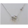 Image 1 : 14K WHITE GOLD PENDANT WITH CHAIN :2.5g/Diamond:0.23ct