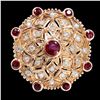 Image 1 : 1.19CT NATURAL RUBY 14K ROSE GOLD RING