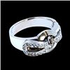Image 1 : 0.30CT NATURAL DIAMOND 14K WHITE GOLD RING
