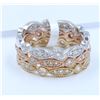 Image 3 : 14K 3 COLOR BAND/DIAMOND:1.20CT